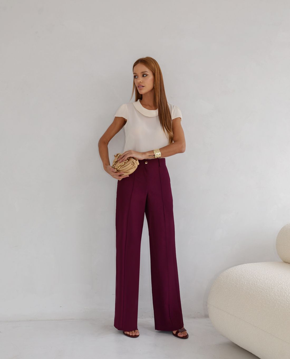 Blusa Crepe Com Gola - Doce Flor