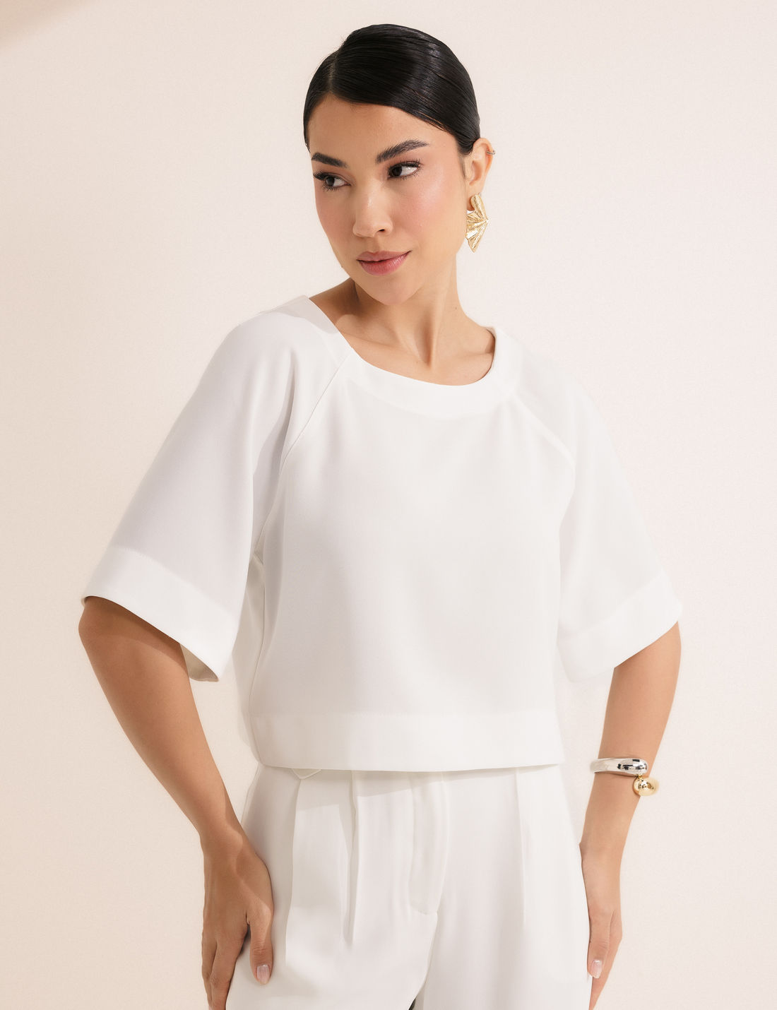 Blusa Recorte Alfaiataria - Unique Chic
