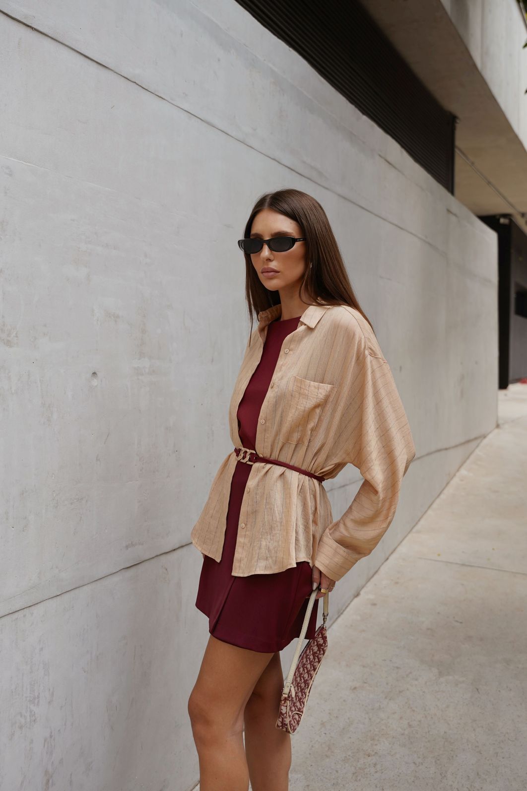 Camisa Alfaiataria Leve Listrada - Doce Flor