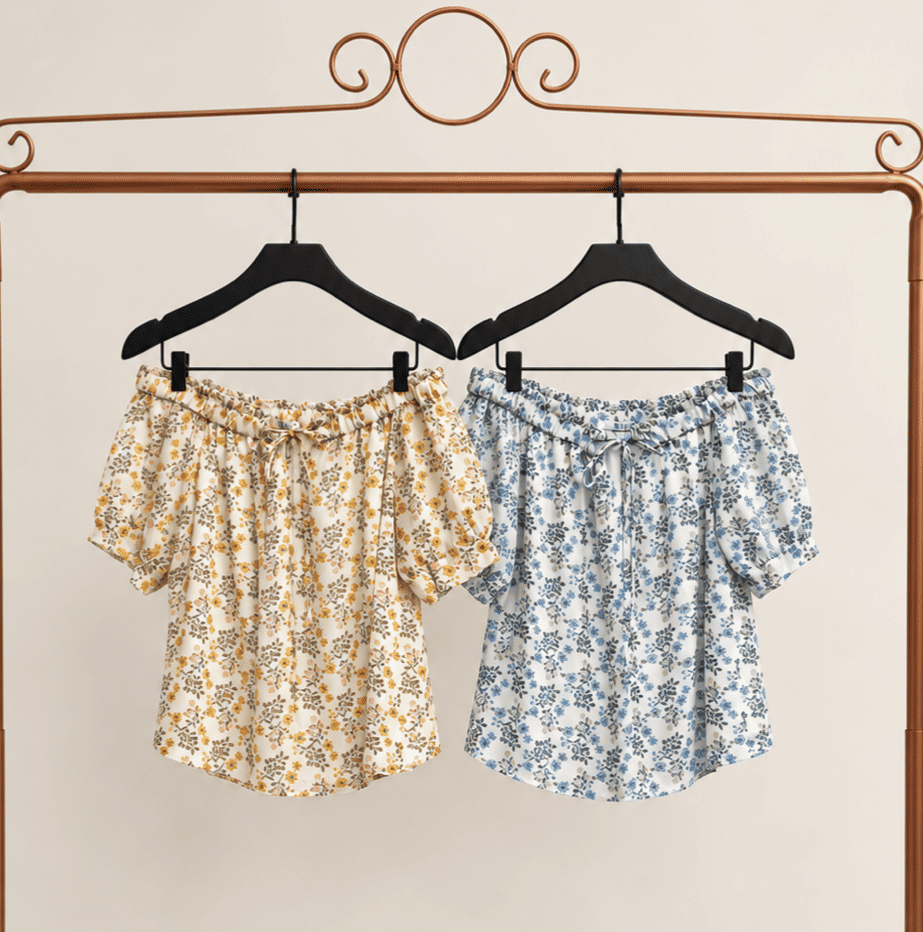 Blusa Ombro a Ombro Estampa Floral - Milalai