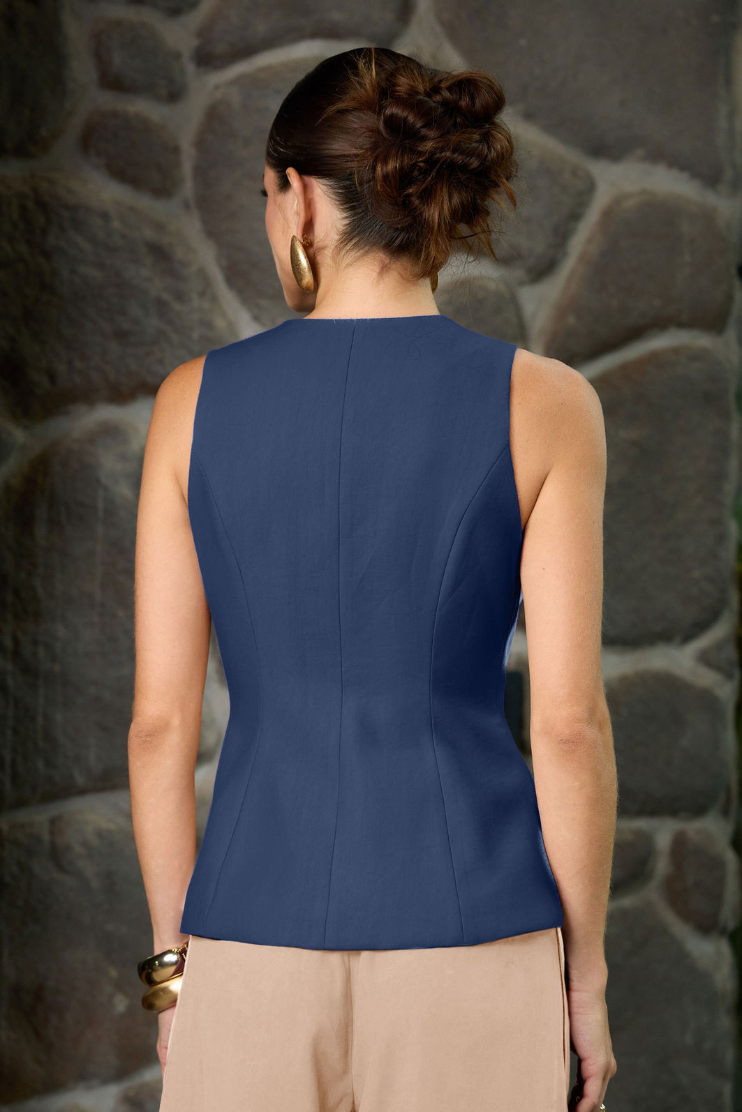 Colete Alfaiataria Peplum - Unique Chic Colete Alfaiataria Peplum - Unique Chic