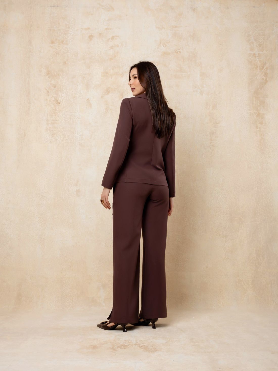 Calça Pantalona Barra Fenda - Doce Flor