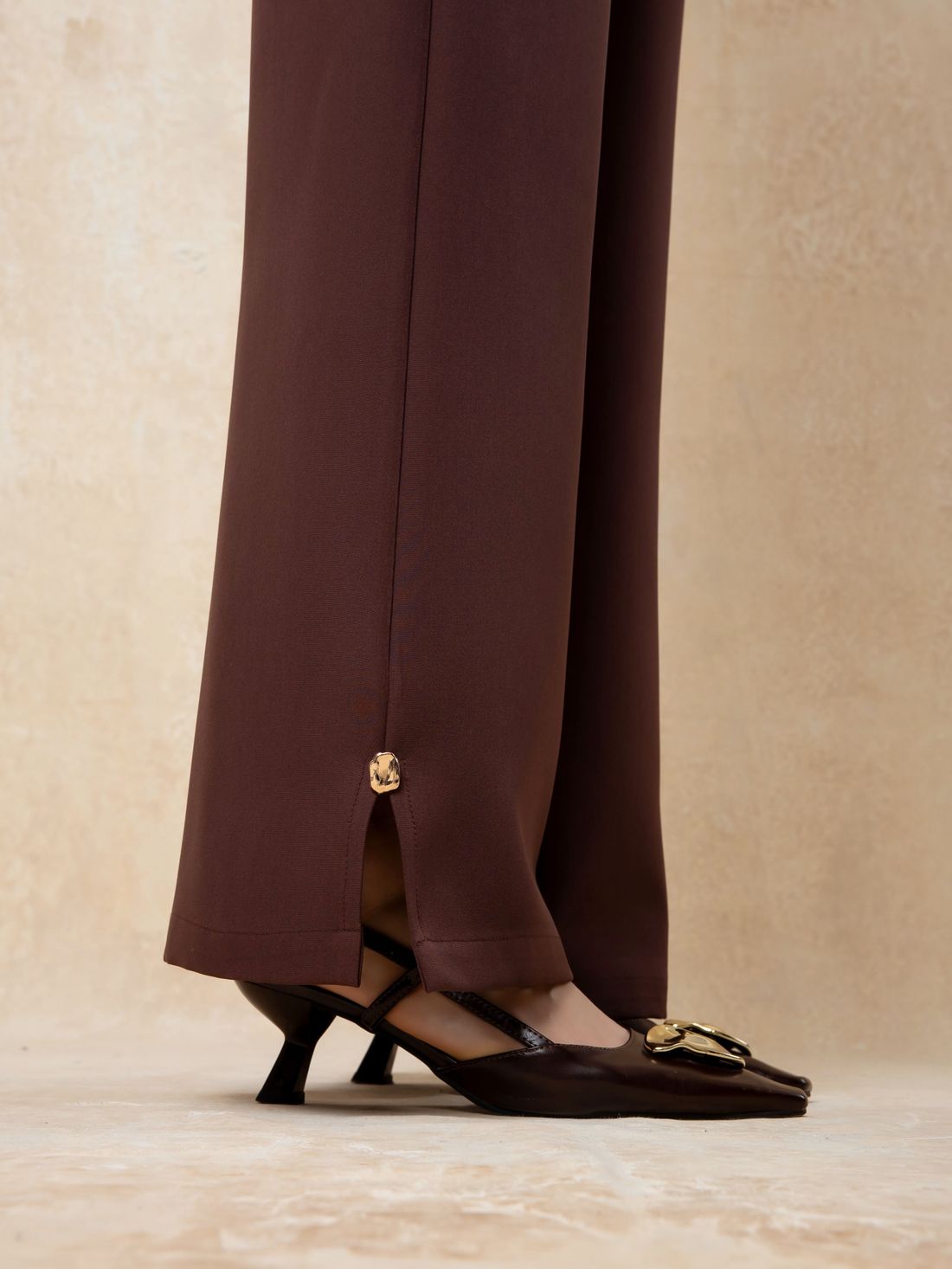 Calça Pantalona Barra Fenda - Doce Flor