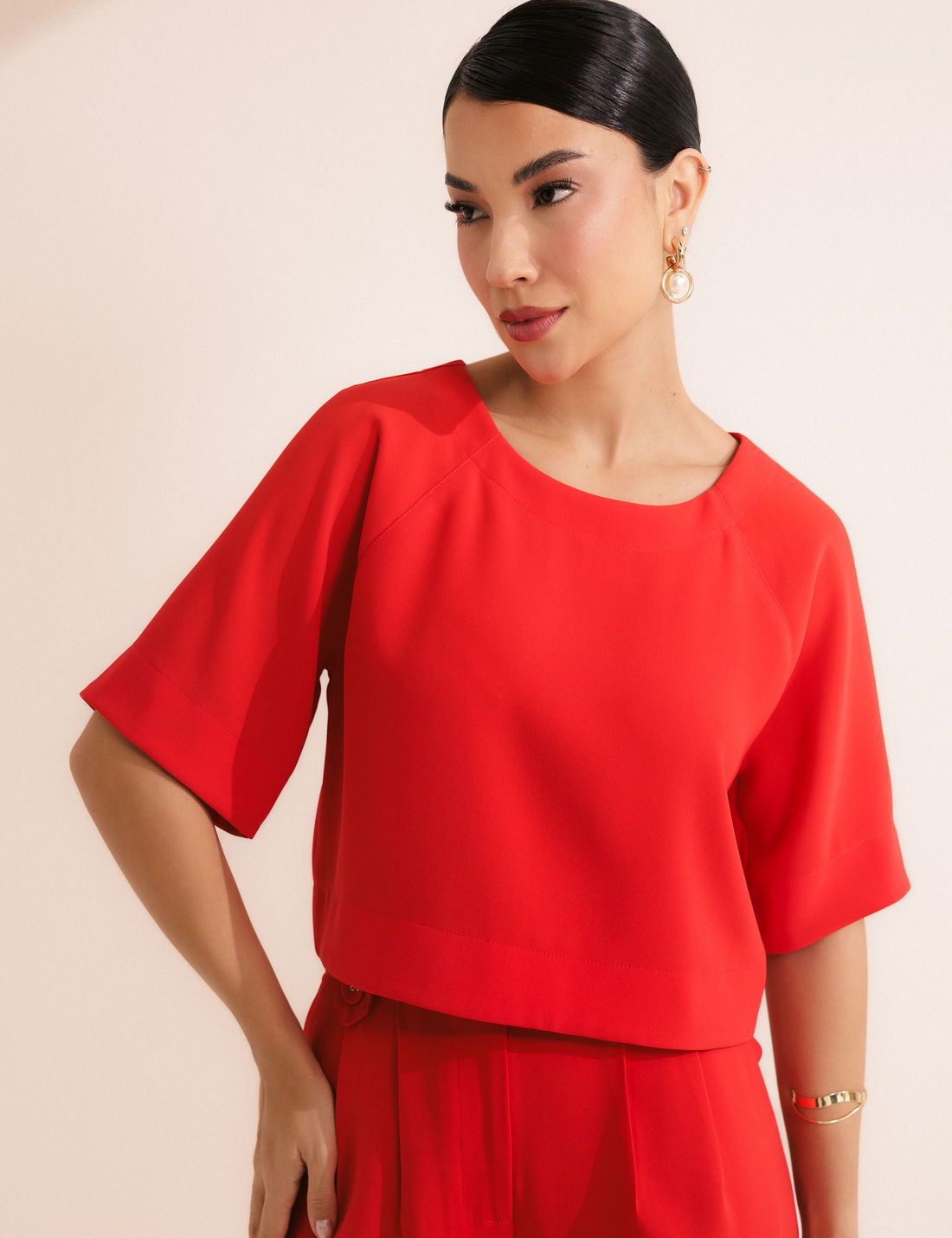 Blusa Recorte Alfaiataria - Unique Chic