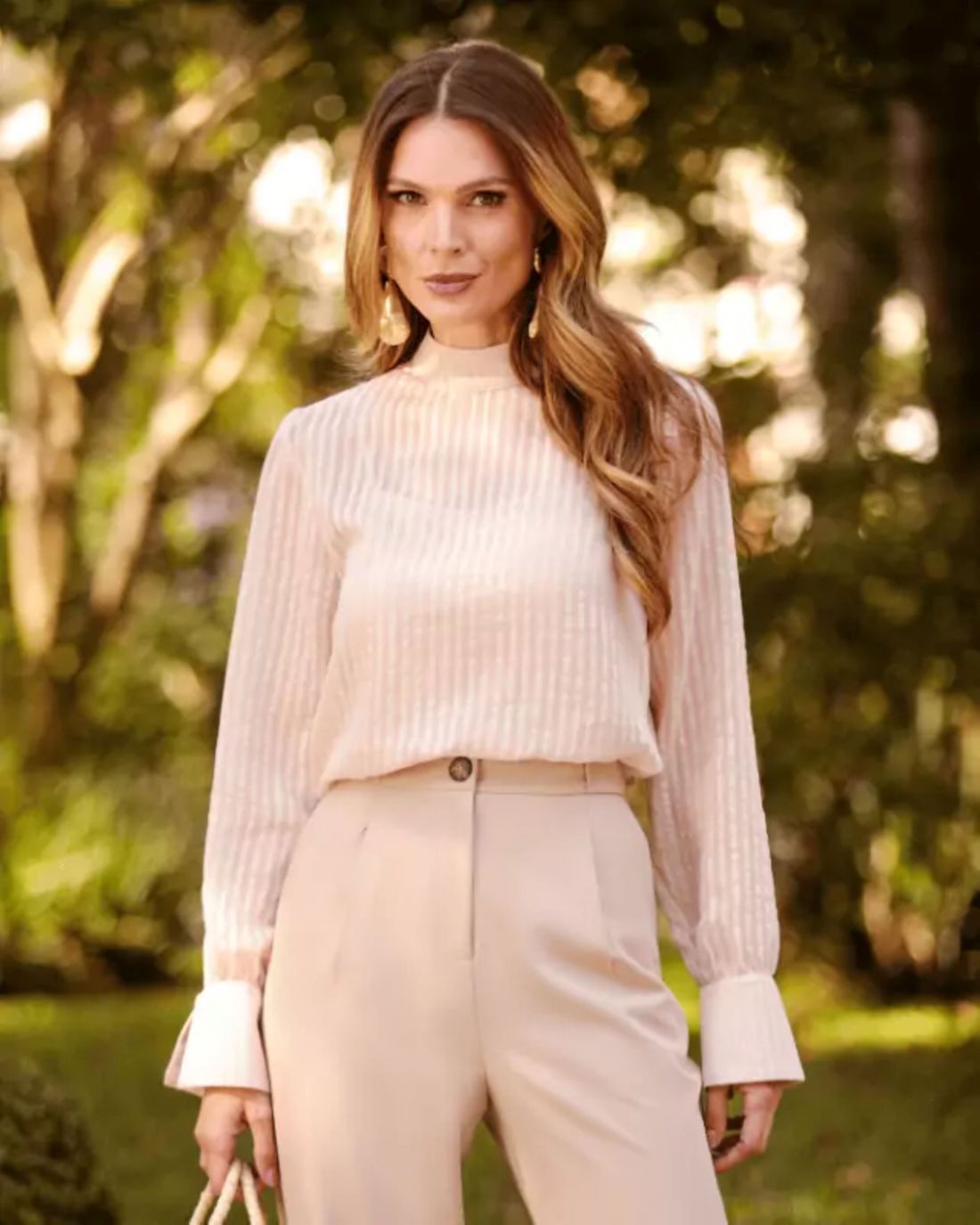 Blusa Listrada Liocel Com Faixa - Donna Ritz Blusa Listrada Liocel Com Faixa - Donna Ritz