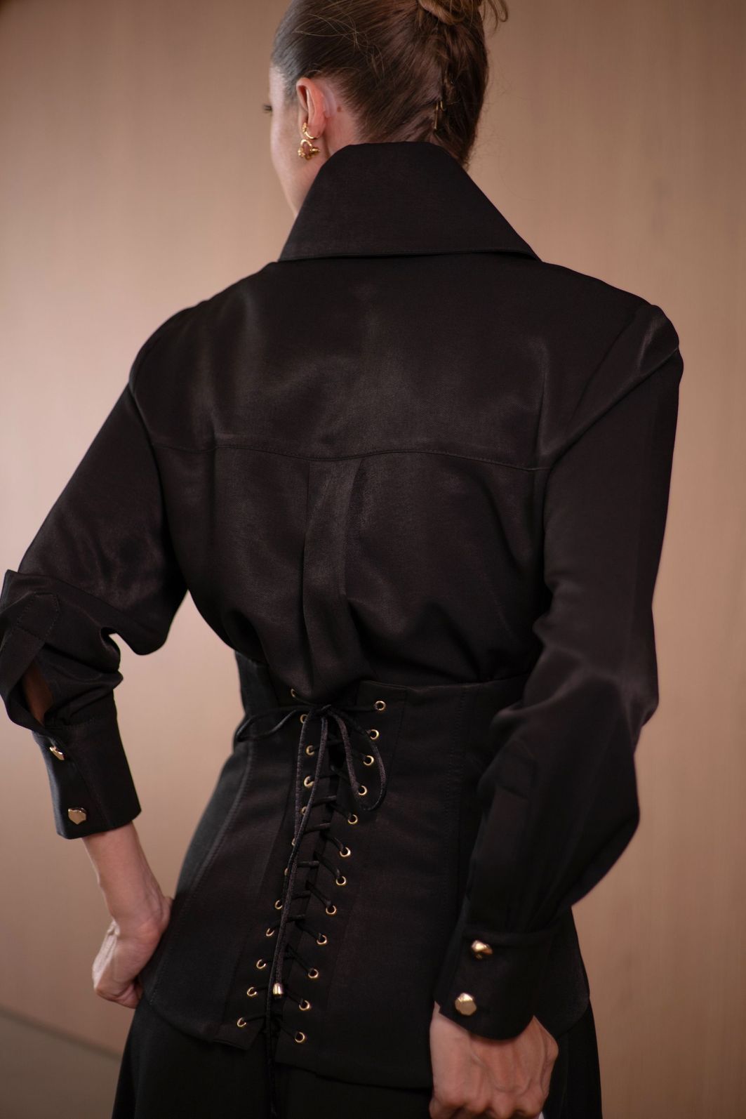 Camisa Feminina Com Corset Viscose - Unique Chic