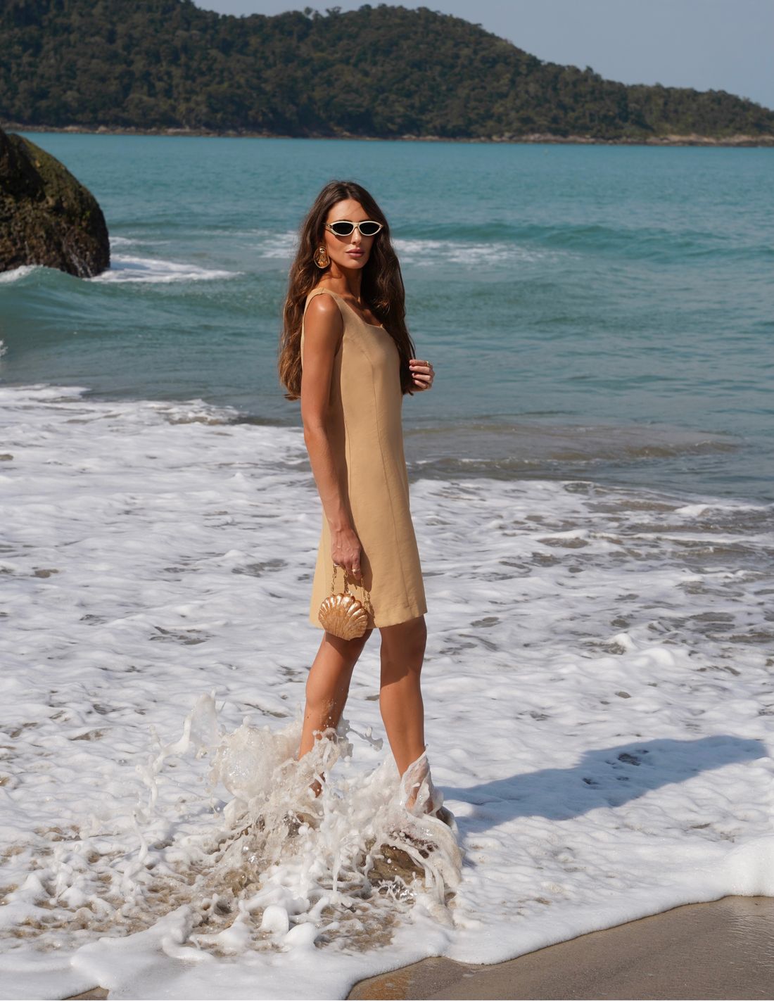 Vestido Tubinho Com Decote - Doce Flor Vestido Tubinho Com Decote - Doce Flor