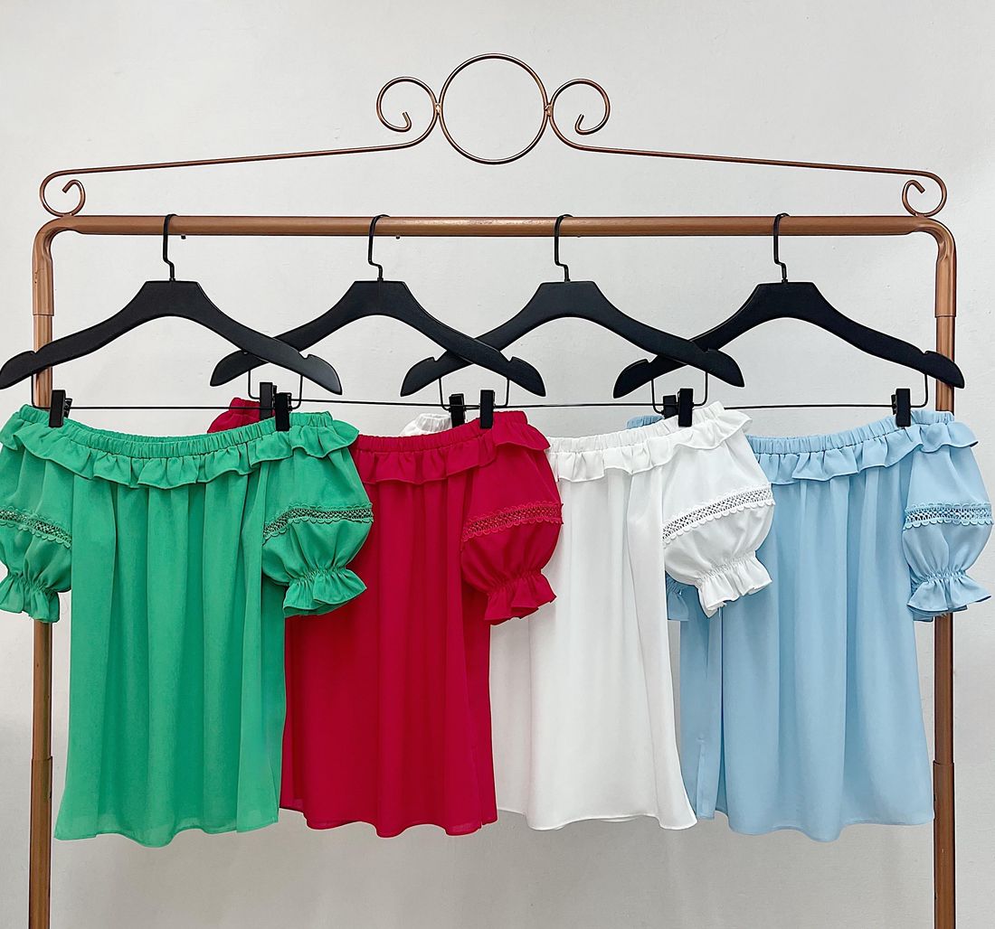 Blusa Ombro a Ombro Babados - Milalai Blusa Ombro a Ombro Babados - Milalai