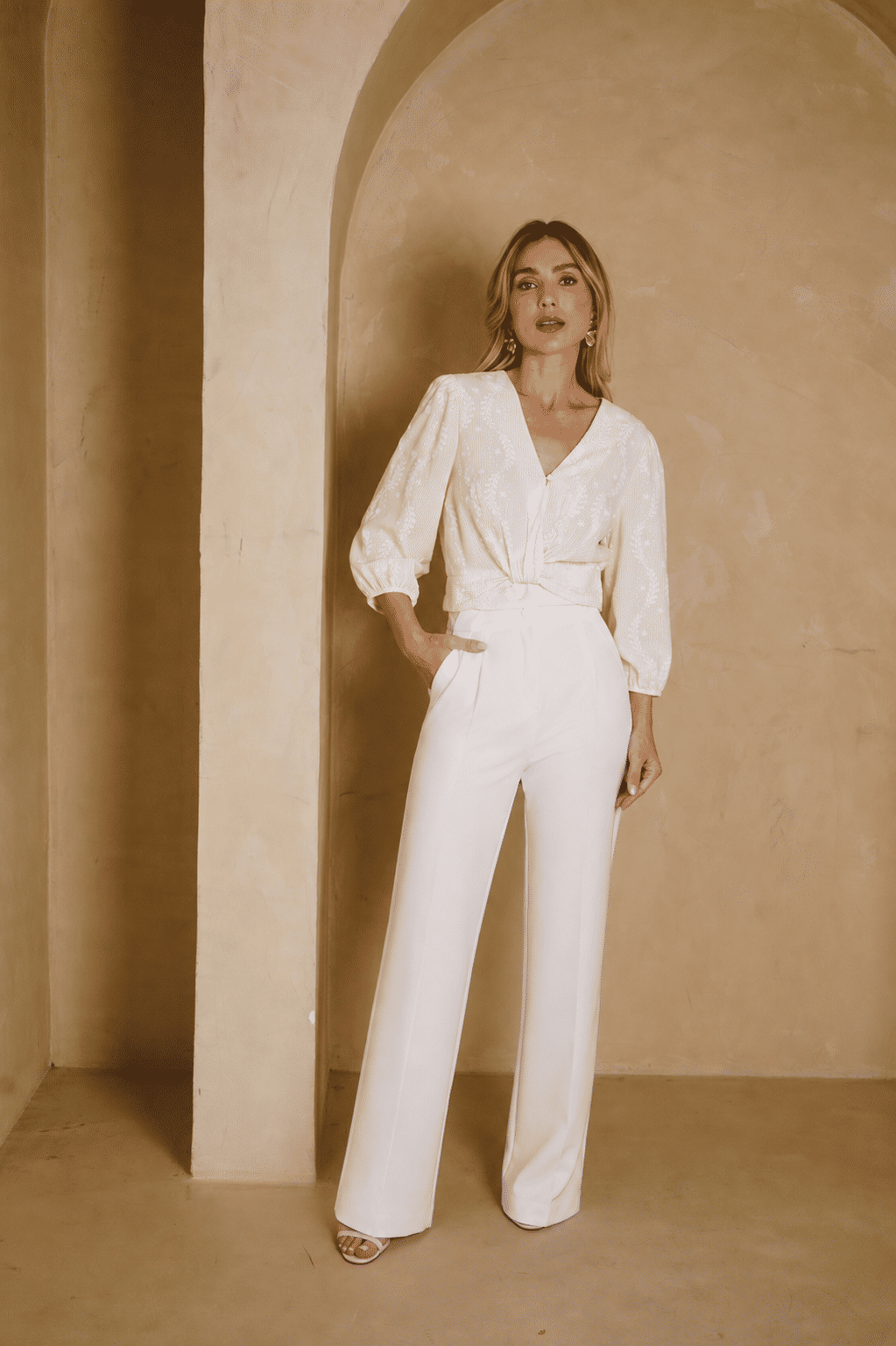 Blusa Cropped Listrada Floral - Donna Ritz