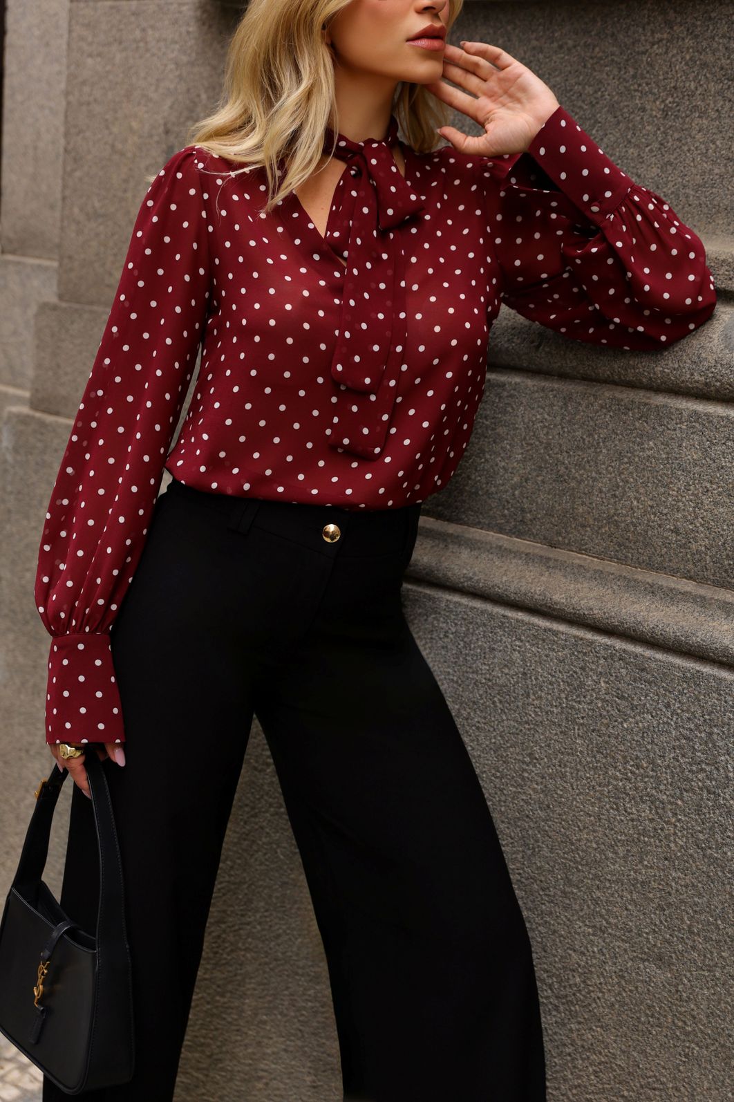 Blusa Crepe Manga Longa Poás - Doce Flor