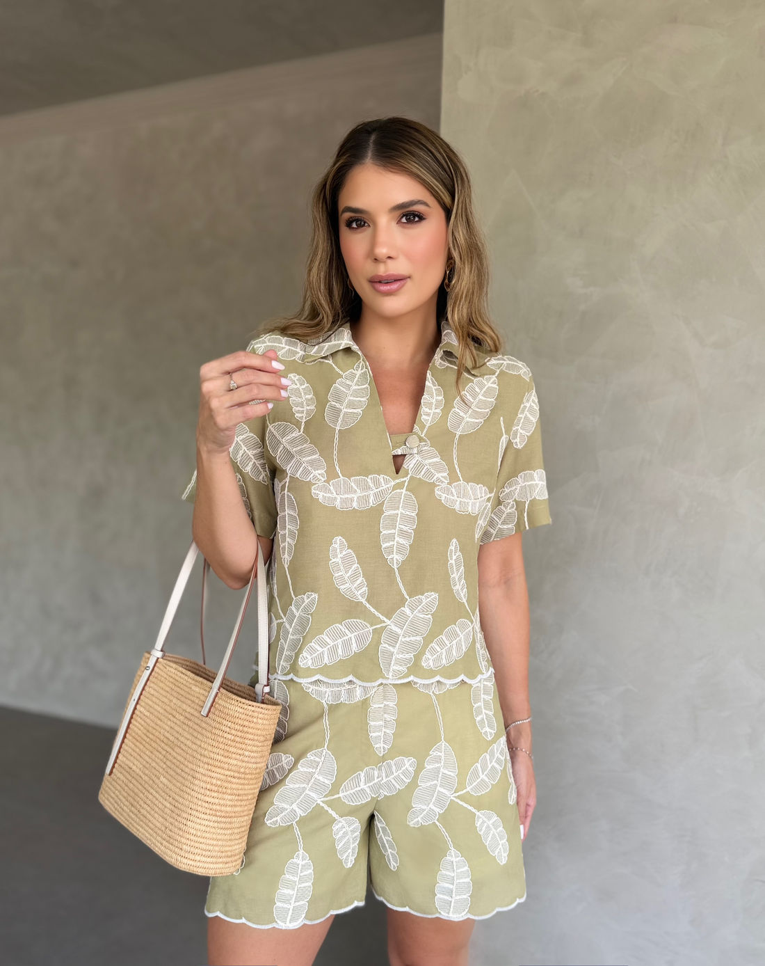 Short Em Algodão Bordado Com Barrado - Doce Flor Short Em Algodão Bordado Com Barrado - Doce Flor