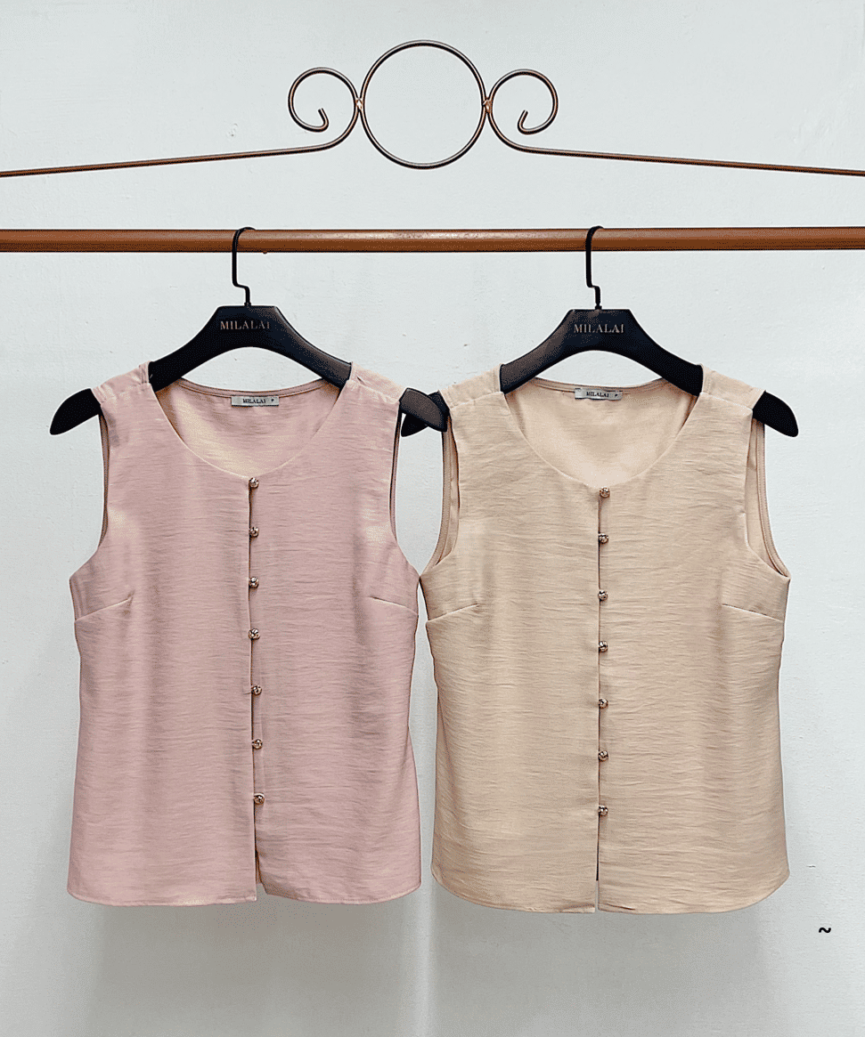 Blusa Marrant Botão Orgânico - Milalai Blusa Marrant Botão Orgânico - Milalai