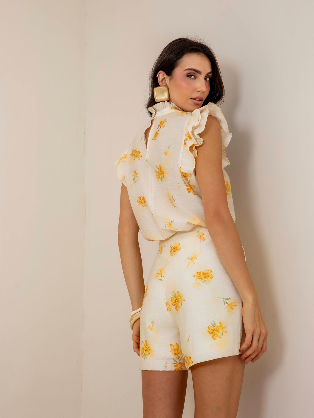 Shorts Estampa Floral - Doce Flor