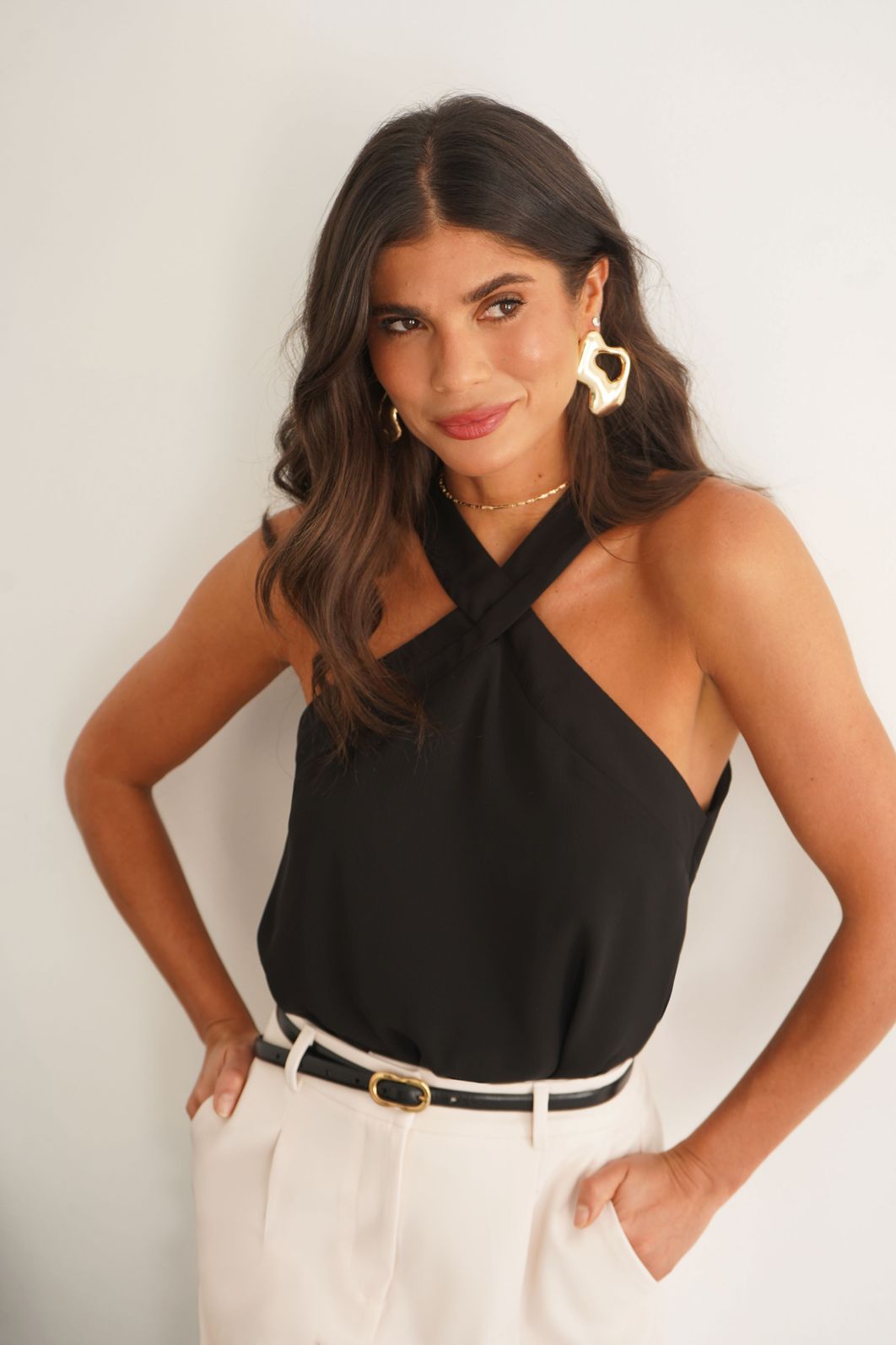 Regata Halter Yoryu Decote Cruzado - Donna Ritz