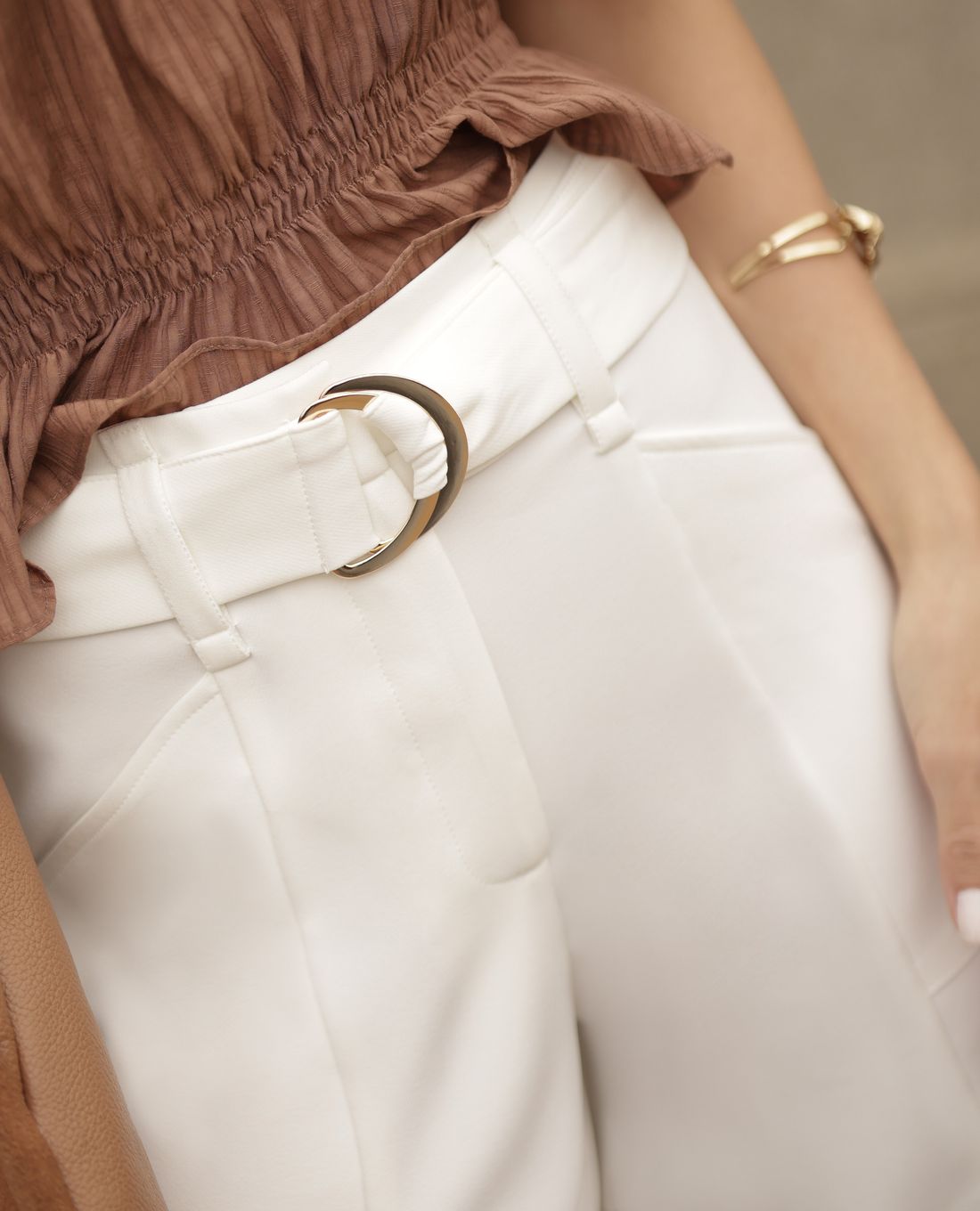 Calça Alfaiataria Wide Leg Com Cinto - Doce Flor