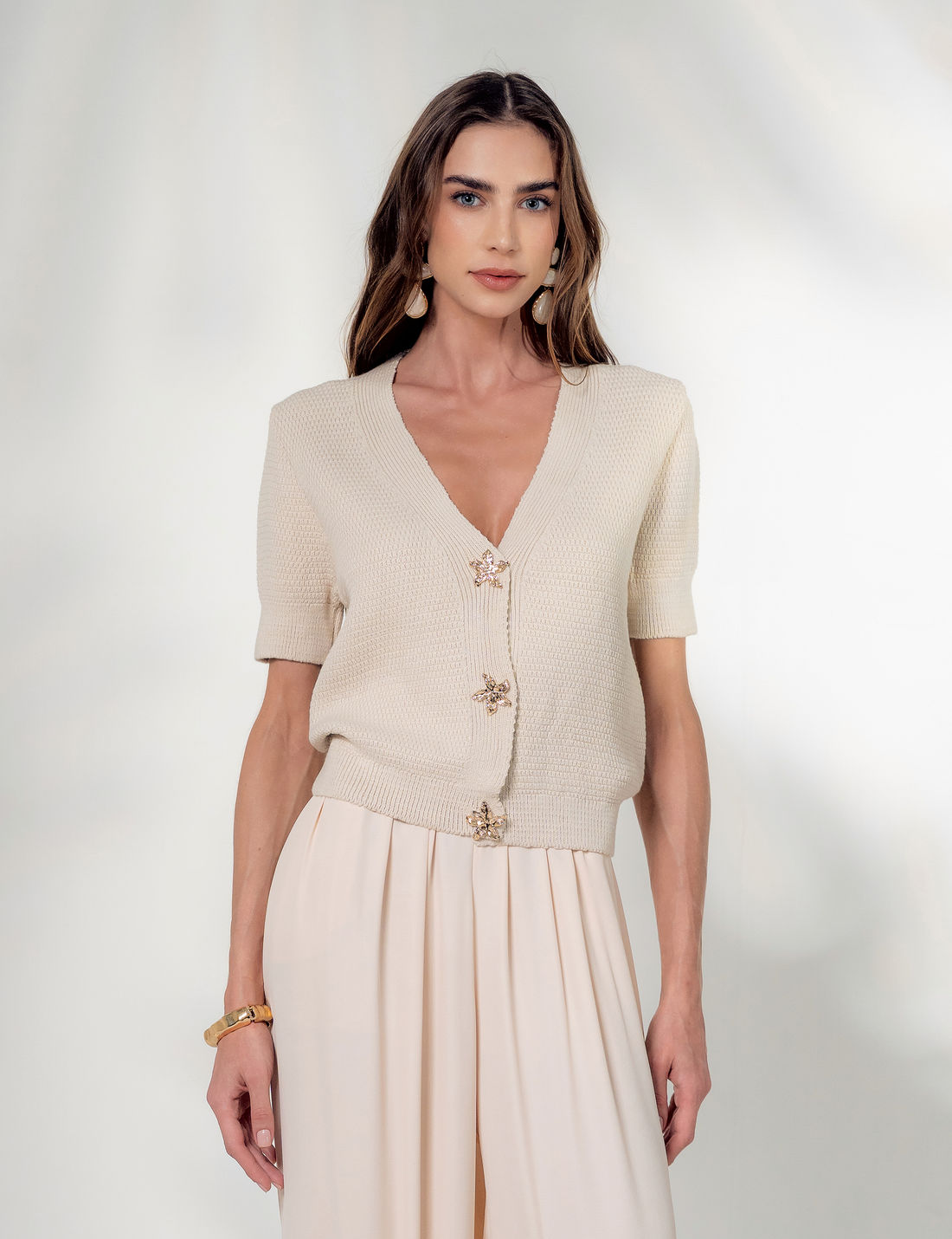 Casaqueto Tricot Maitê - Unique Chic Casaqueto Tricot Maitê - Unique Chic