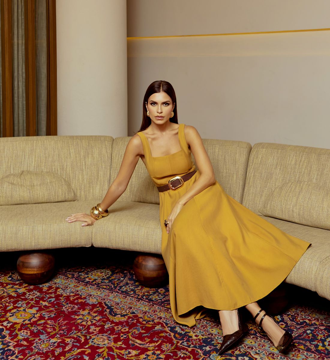 Vestido Evasê Com Recorte - Unique Chic