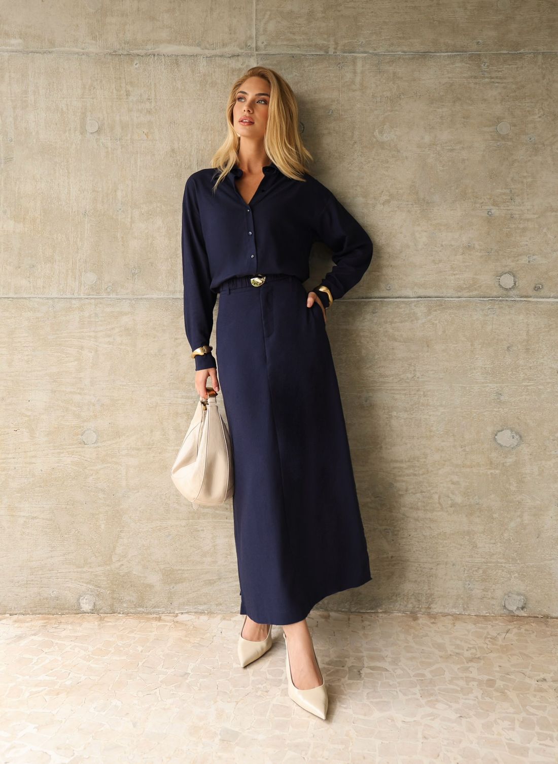 Camisa Viscolinho Botão - Milalai Camisa Viscolinho Botão - Milalai