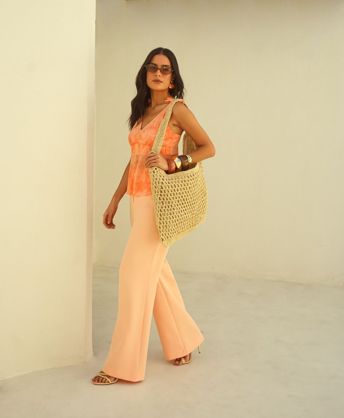 Regata Alça Detalhe Franzido Color Splash - Donna Ritz Regata Alça Detalhe Franzido Color Splash - Donna Ritz