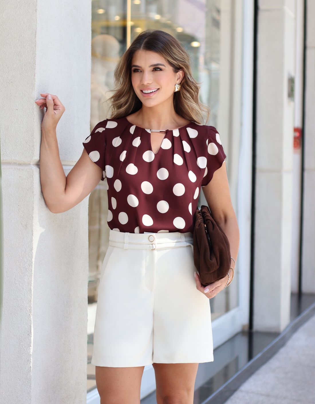 Short Com Cinto e Bolso - Doce Flor Short Com Cinto e Bolso - Doce Flor