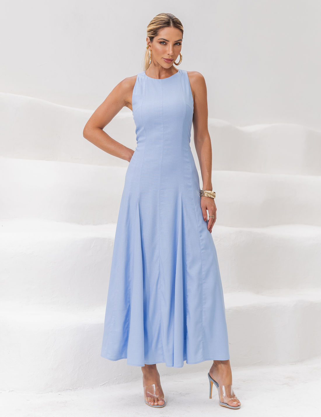 Vestido Laura Viscolinho - Unique Chic Vestido Laura Viscolinho - Unique Chic