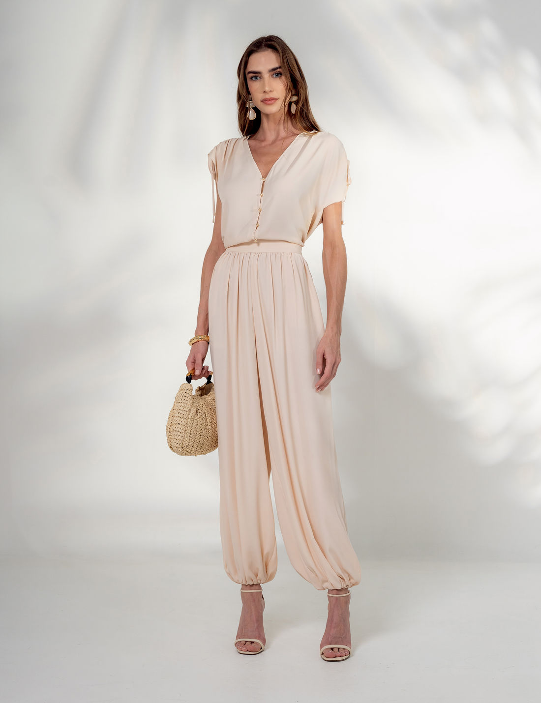 Calça Aladim Ísis Crepe - Unique Chic Calça Aladim Ísis Crepe - Unique Chic