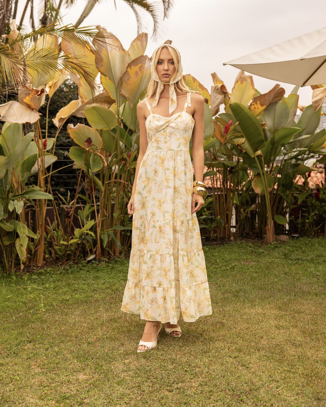 Vestido Longo Floral - Donna Ritz Vestido Longo Floral - Donna Ritz