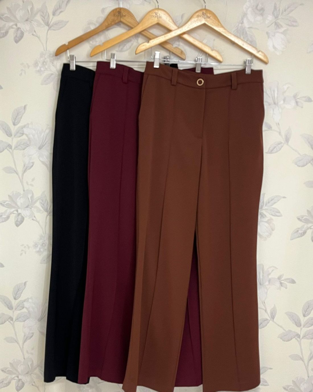 Calça Reta Com Nervura - Doce Flor