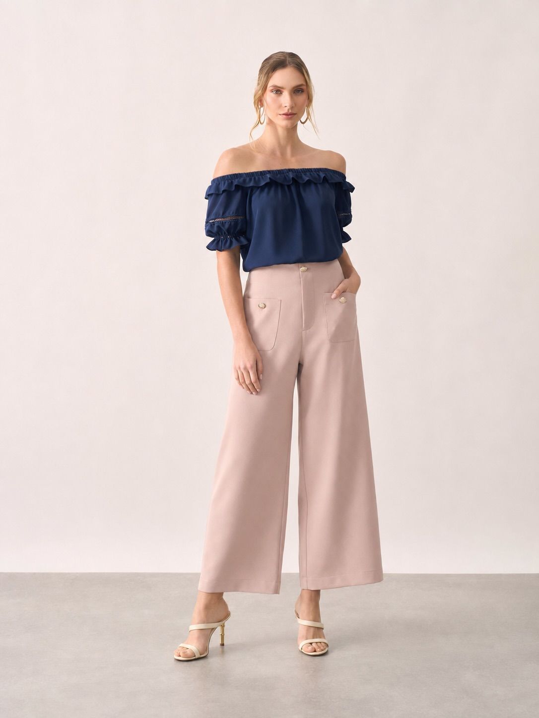 Blusa Crepe Ciganinha Babados - Milalai Blusa Crepe Ciganinha Babados - Milalai