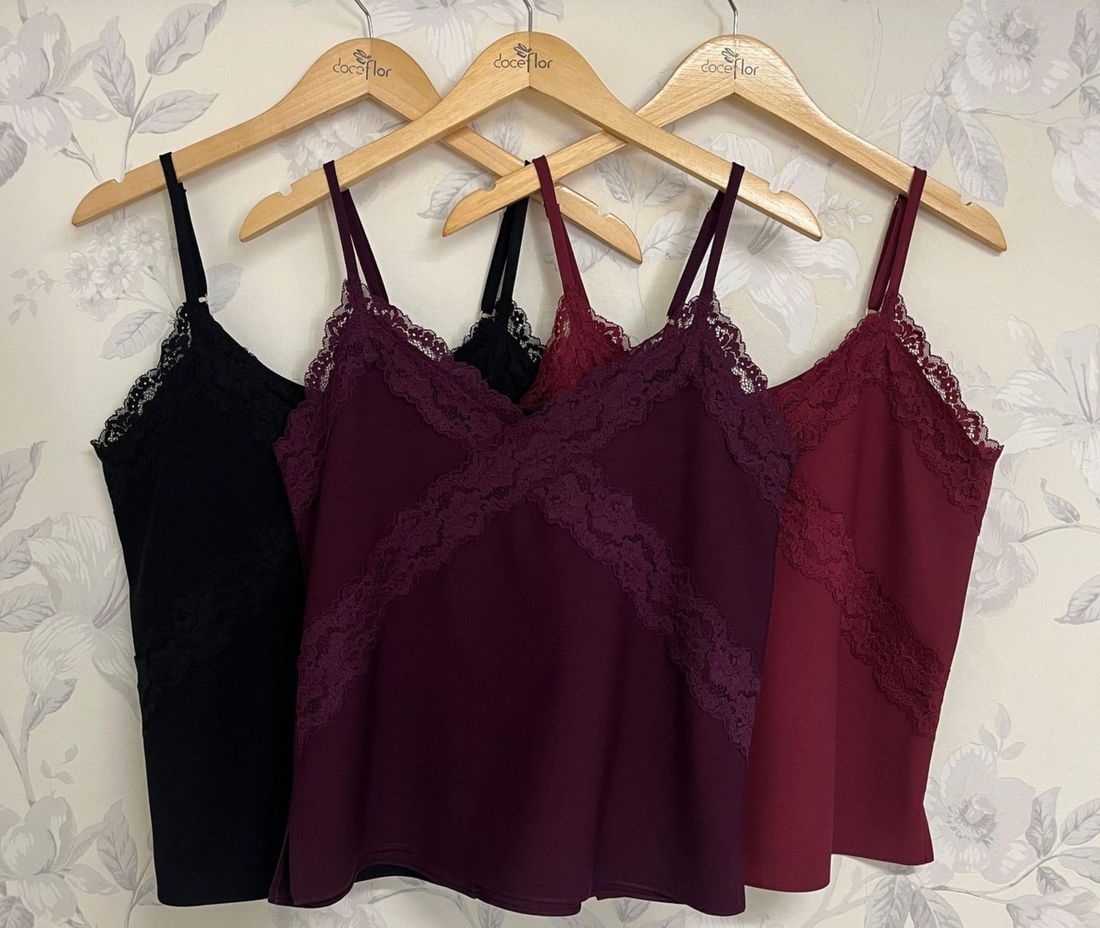 Regata Viscose Renda - Doce Flor