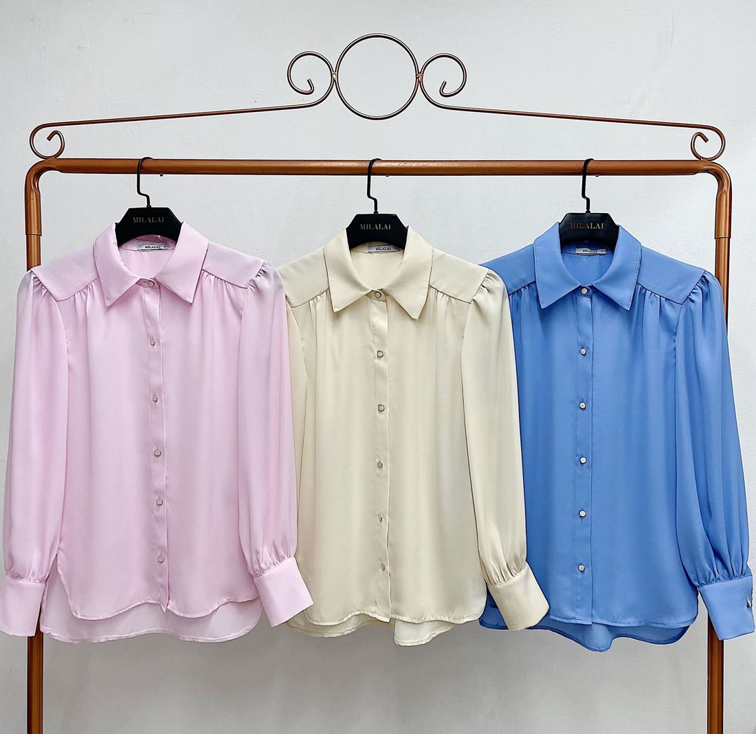Camisa Crepe Botão Orgânico - Milalai