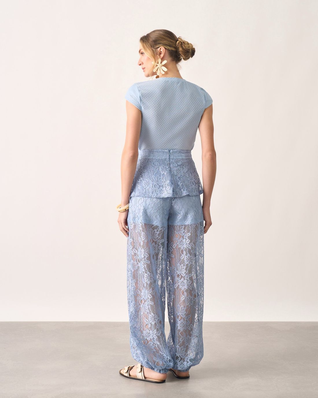 Blusa Malha Maquinetada Decote V - Milalai Blusa Malha Maquinetada Decote V - Milalai
