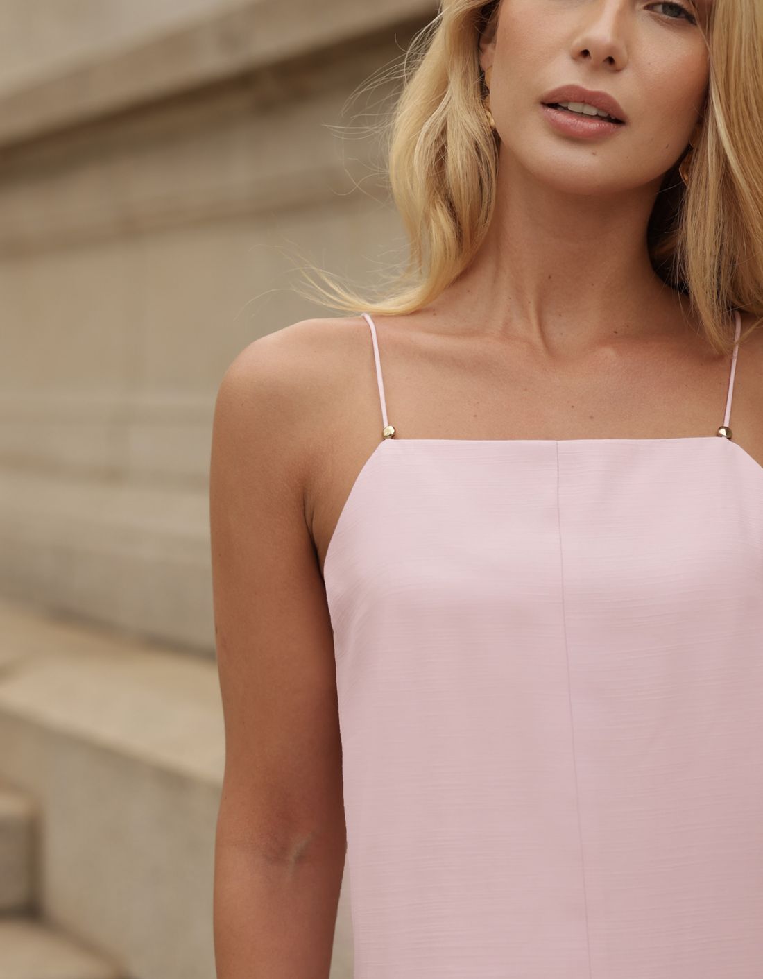 Vestido Midi Com Alças Finas - Doce Flor