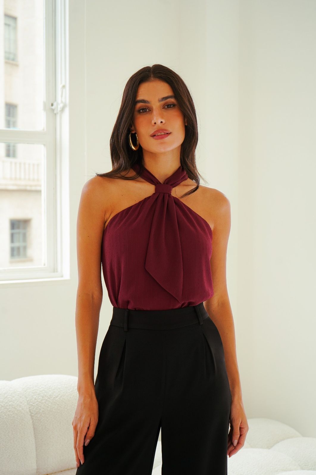 Regata Lenço Chiffon Listras - Donna Ritz Regata Lenço Chiffon Listras - Donna Ritz