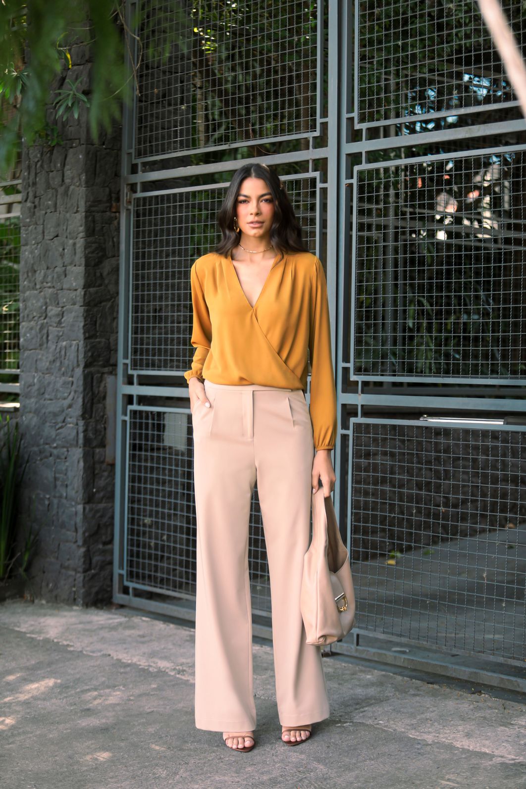 Blusa Transpassado Com Pregas - Donna Ritz Blusa Transpassado Com Pregas - Donna Ritz