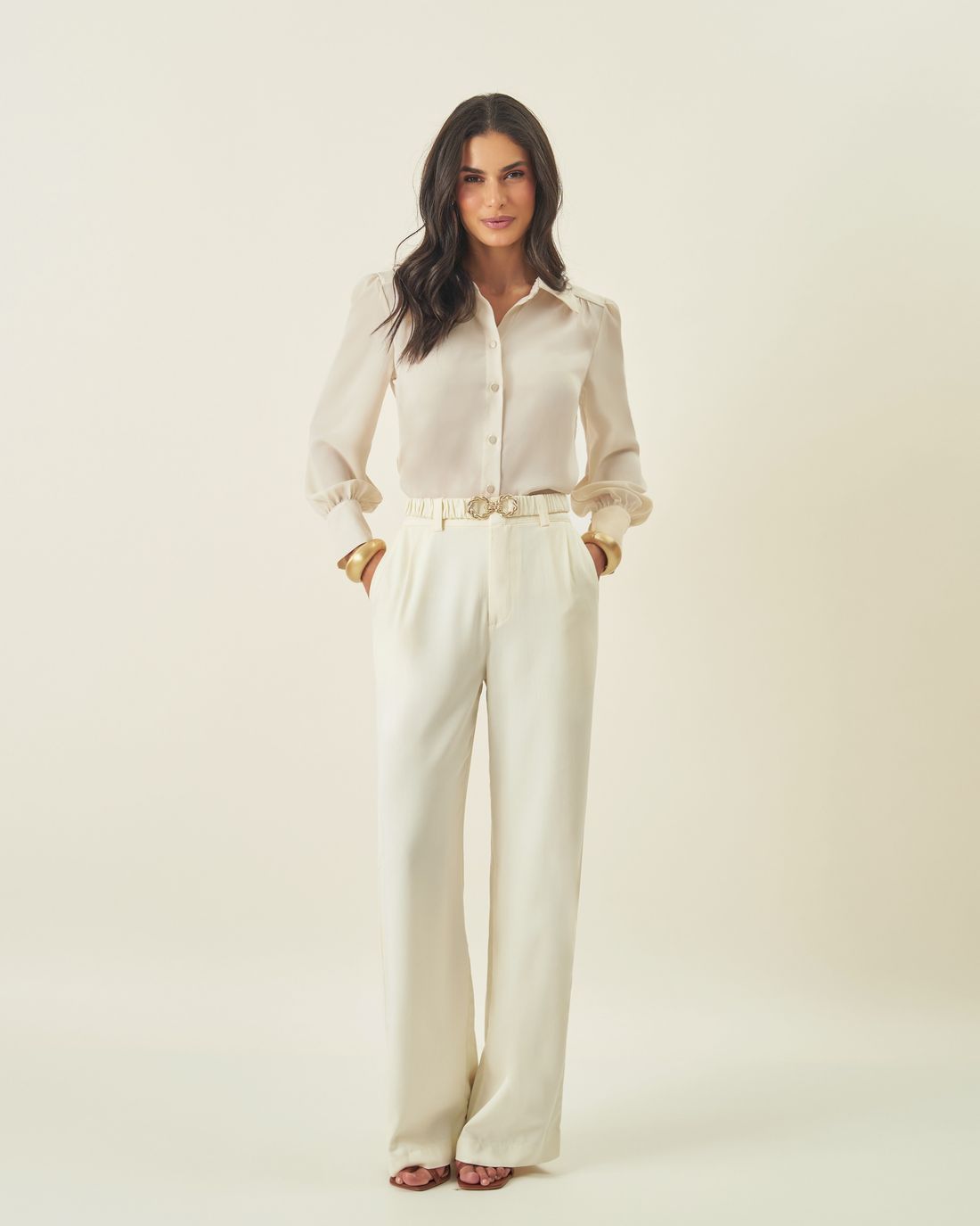 Camisa Crepe Botão Orgânico - Milalai