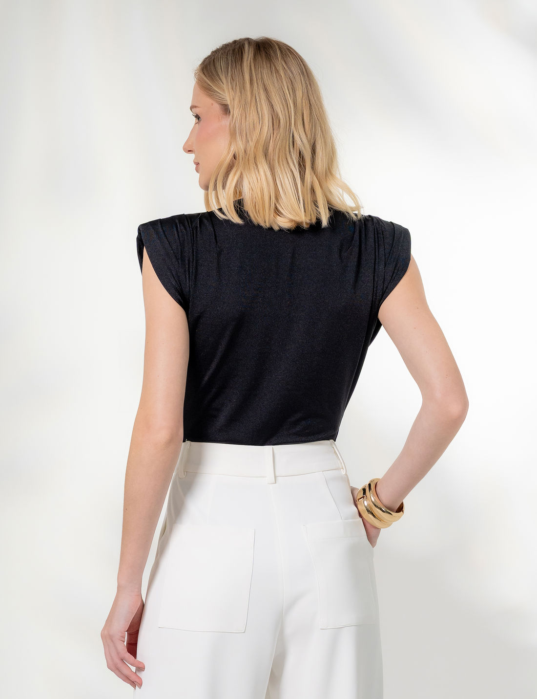 Body Kira Malha Poliamida - Unique Chic Body Kira Malha Poliamida - Unique Chic