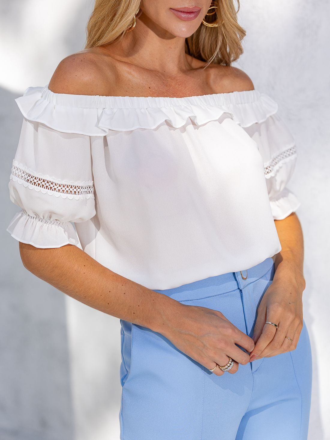 Blusa Ombro a Ombro Babados - Milalai Blusa Ombro a Ombro Babados - Milalai