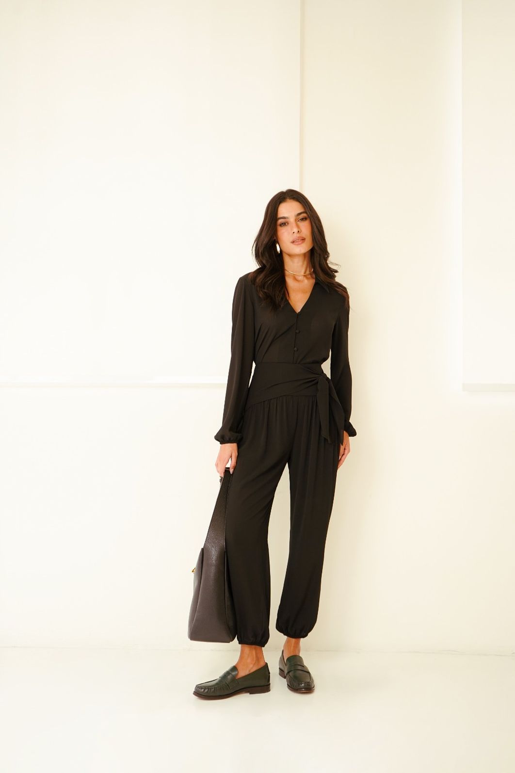 Calça Harem Yoryu Amarração - Donna Ritz