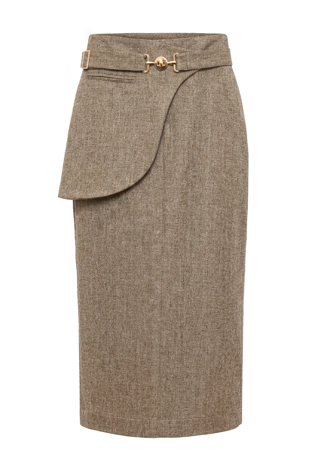 Saia Tweed Com Cinto Removível - Unique Chic Saia Tweed Com Cinto Removível - Unique Chic