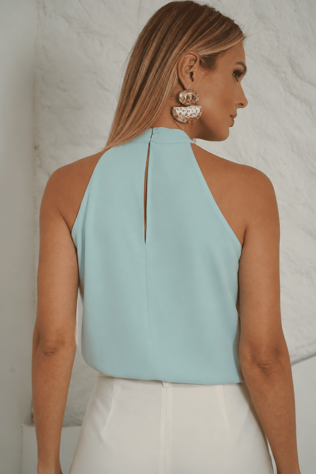Regata Crepe Decote Cruzado - Donna Ritz Regata Crepe Decote Cruzado - Donna Ritz