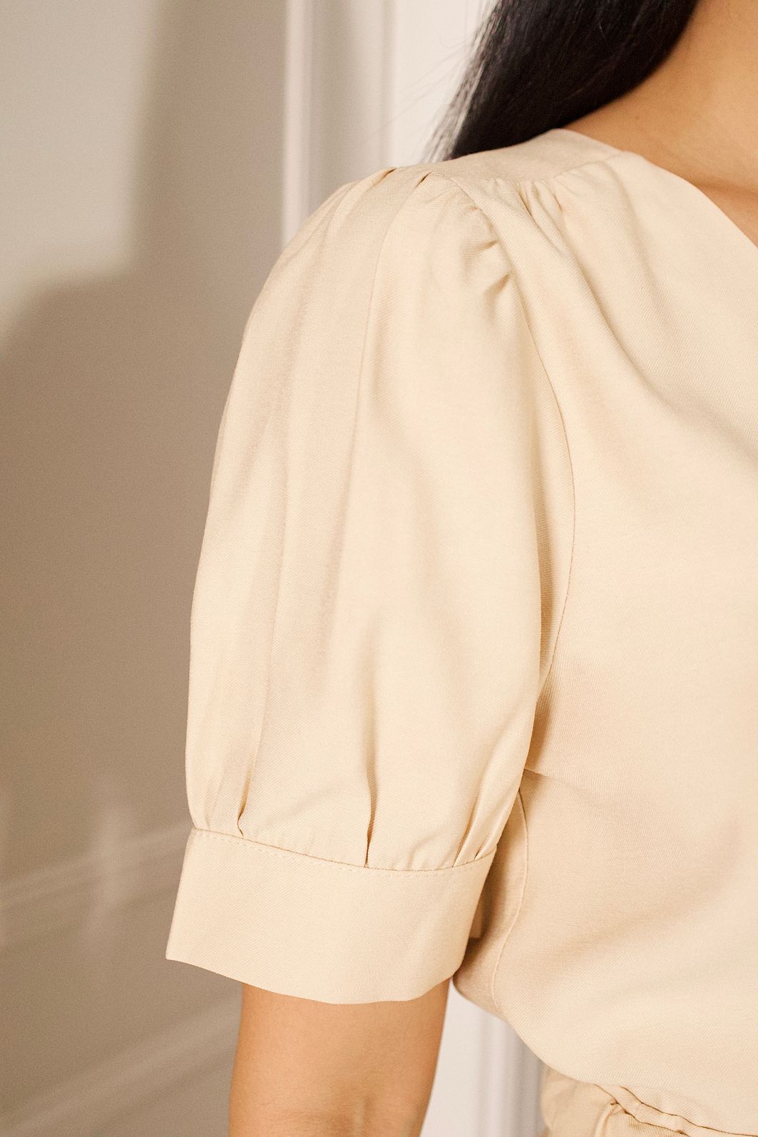 Blusa Decote V Twill - Milalai Blusa Decote V Twill - Milalai