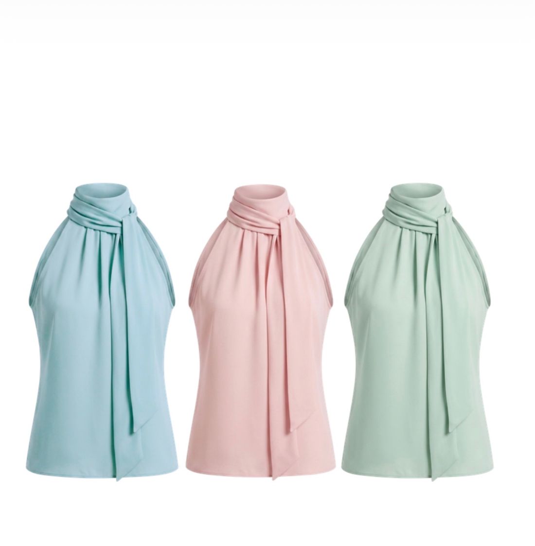 Regata Crepe Gola Laço - Doce Flor