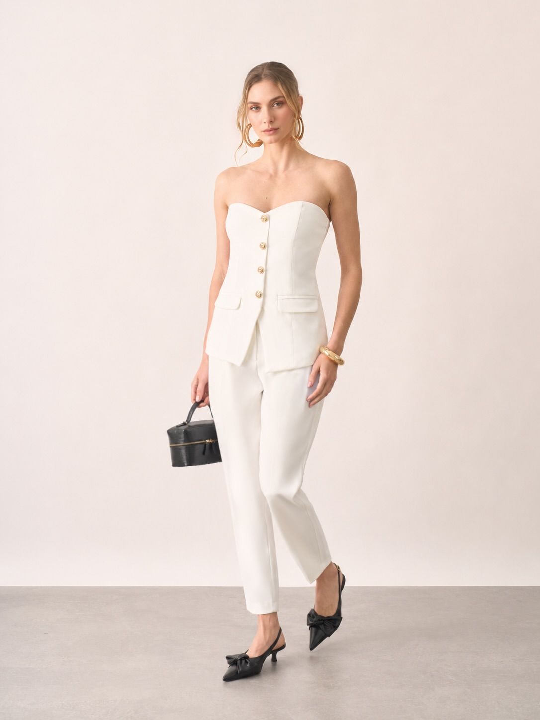 Blusa Tomara Que Caia Alfaiataria - Milalai Blusa Tomara Que Caia Alfaiataria - Milalai