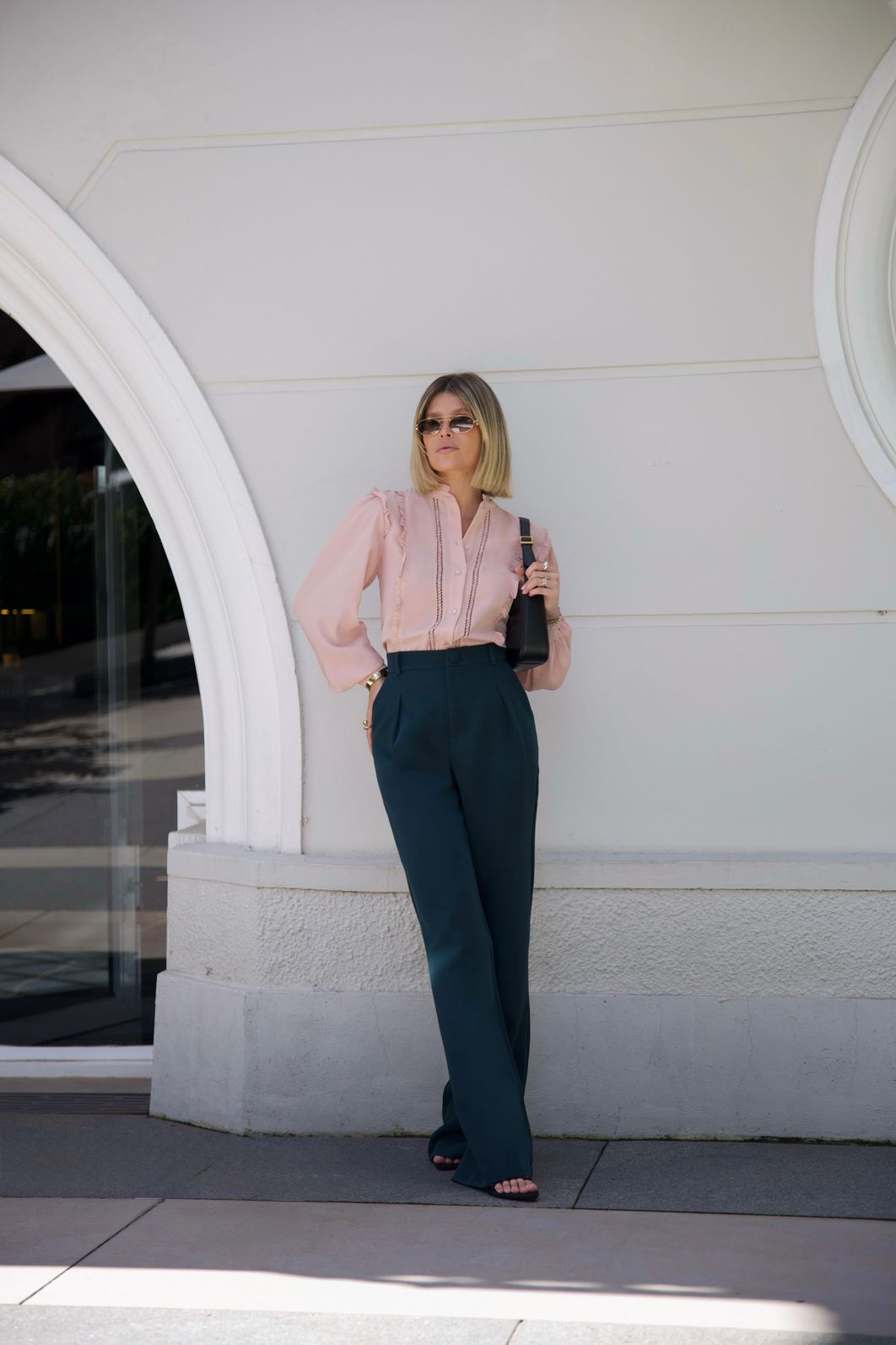 Camisa Crepe com Renda e Babados - Milalai Camisa Crepe com Renda e Babados - Milalai