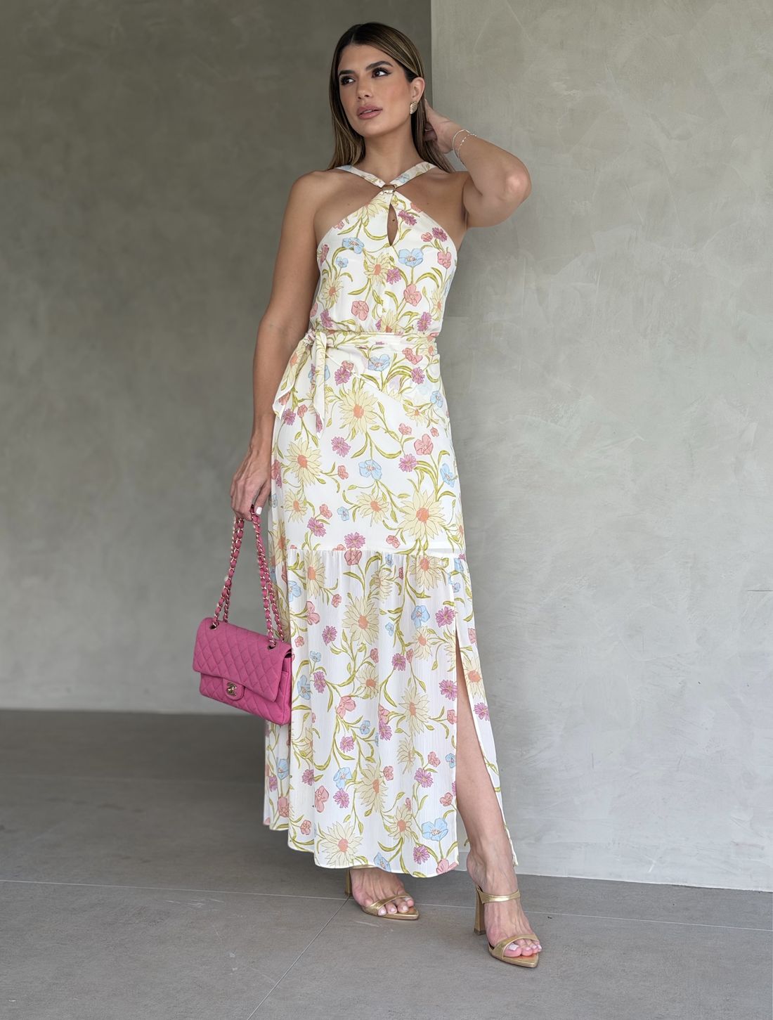 Vestido Longo Yoryu Estampa Floral - Donna Ritz