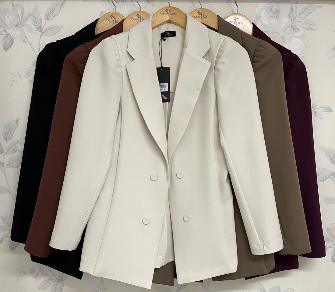 Blazer Alfaiataria Alongado - Doce Flor