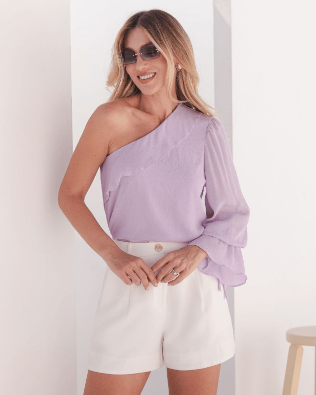 Blusa Um Ombro Yoryu - Donna Ritz Blusa Um Ombro Yoryu - Donna Ritz