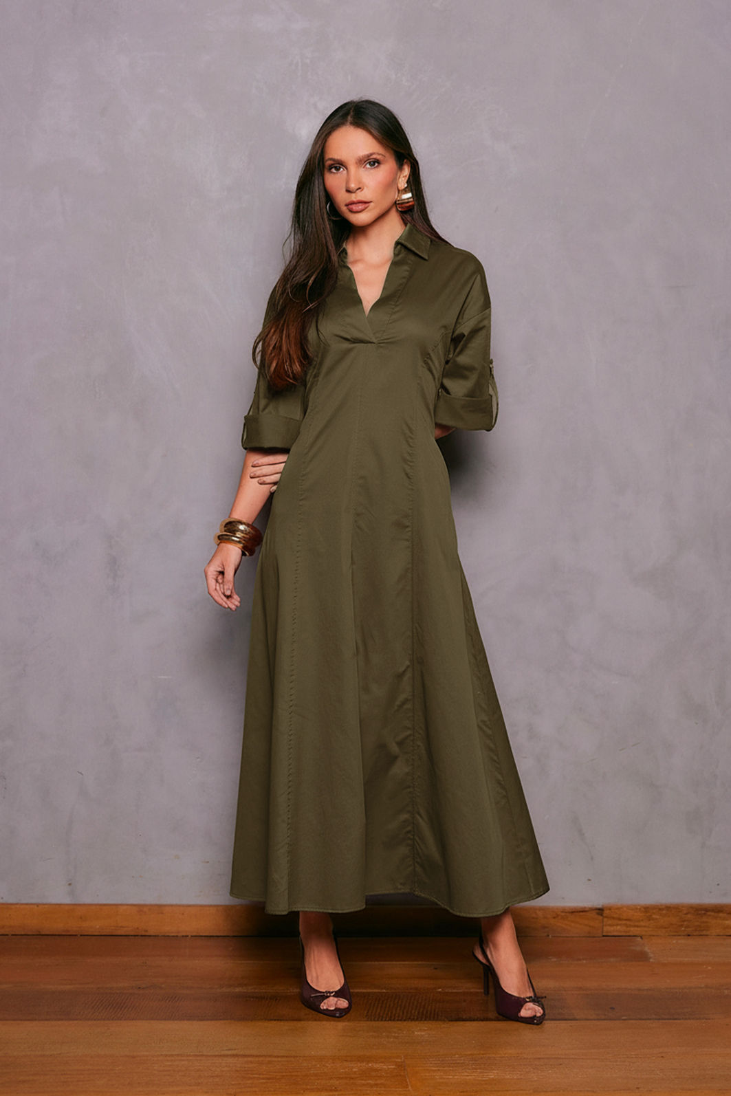 Vestido Chemise Com Corset - Unique Chic