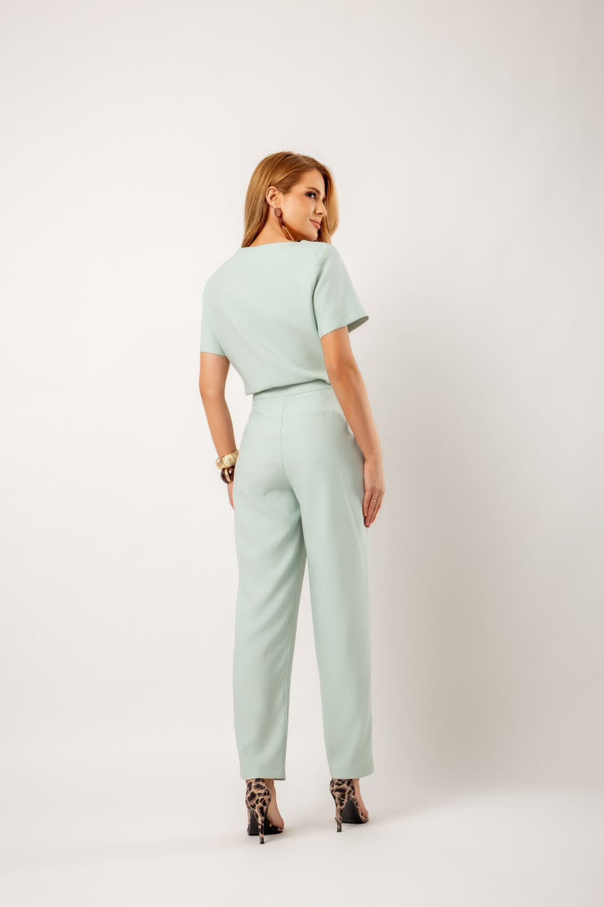 Calça Cenoura Alfaiataria Mista de Viscose - Doce Flor Calça Cenoura Alfaiataria Mista de Viscose - Doce Flor
